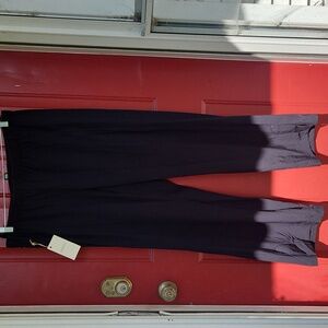 Paskho Black Wide Leg Women's Pants